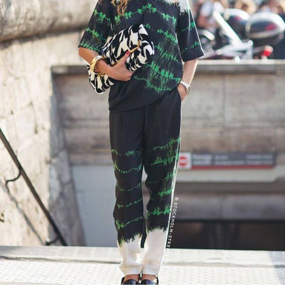 Stella McCartney Tie Dye Silk Pant